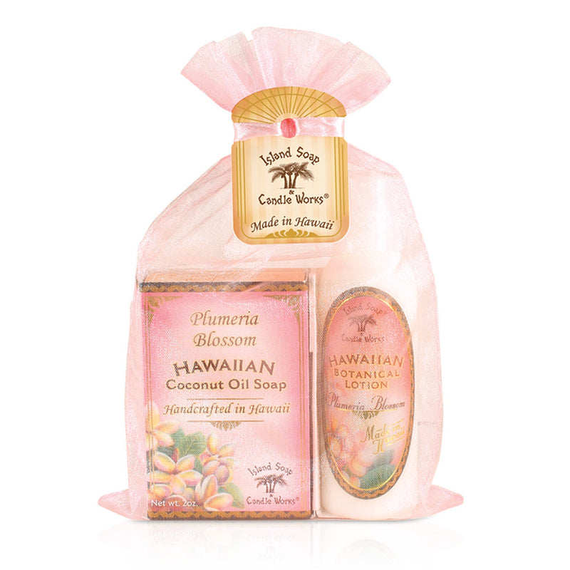 Organza Gift Set: Plumeria Blossom