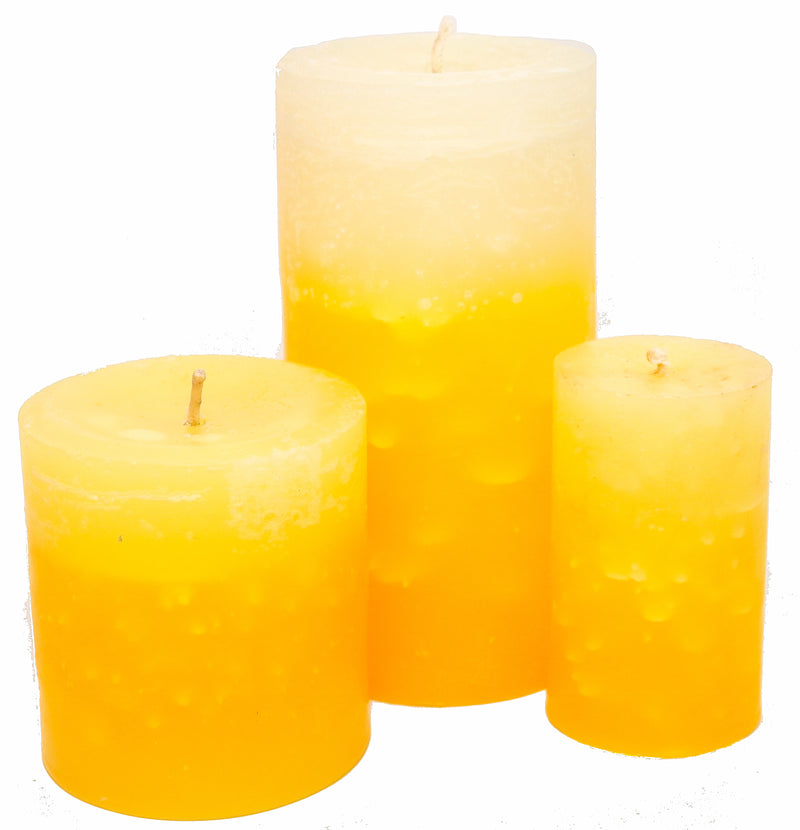 “LIMITED EDITION” Mandarin Lemongrass Pillar Candles
